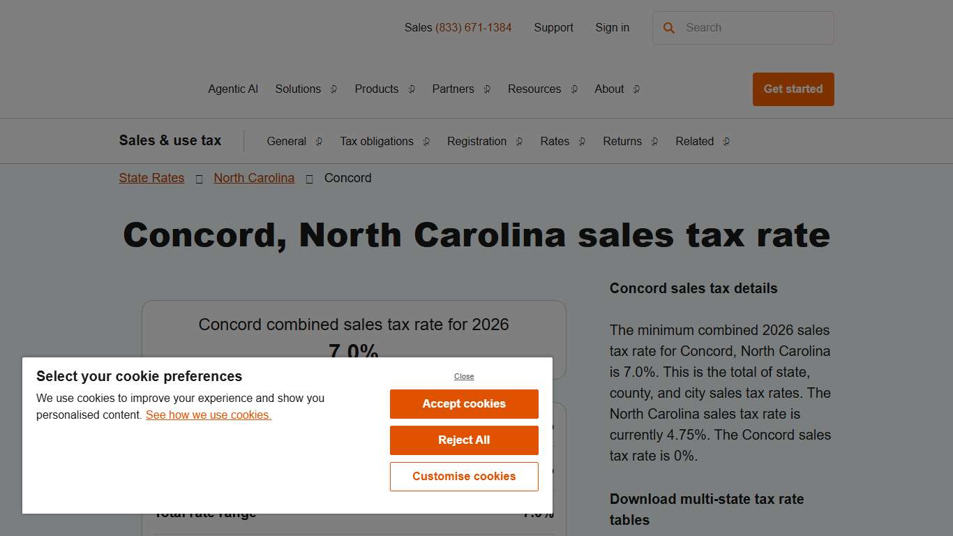 2026 Concord, North Carolina Sales Tax Calculator & Rate – Avalara